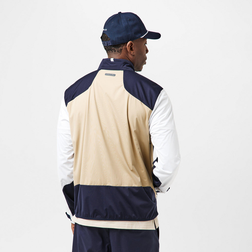 Men's Black Full-Zip Performance Golf Jacket