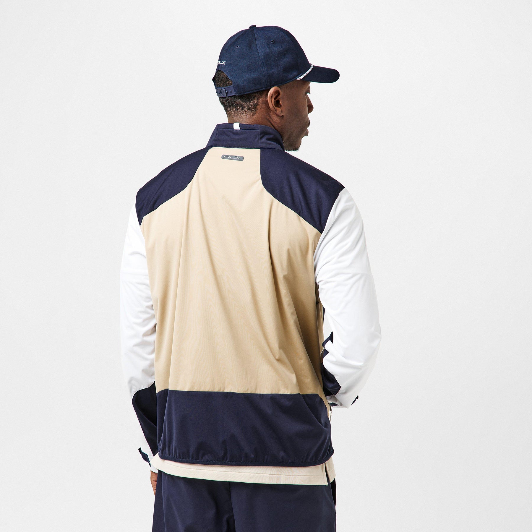 Men's Black Full-Zip Performance Golf Jacket