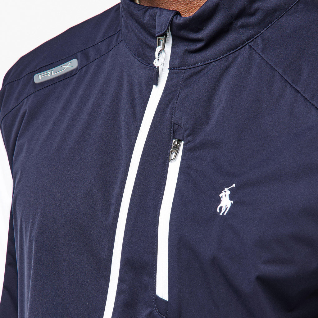 Men's Black Full-Zip Performance Golf Jacket