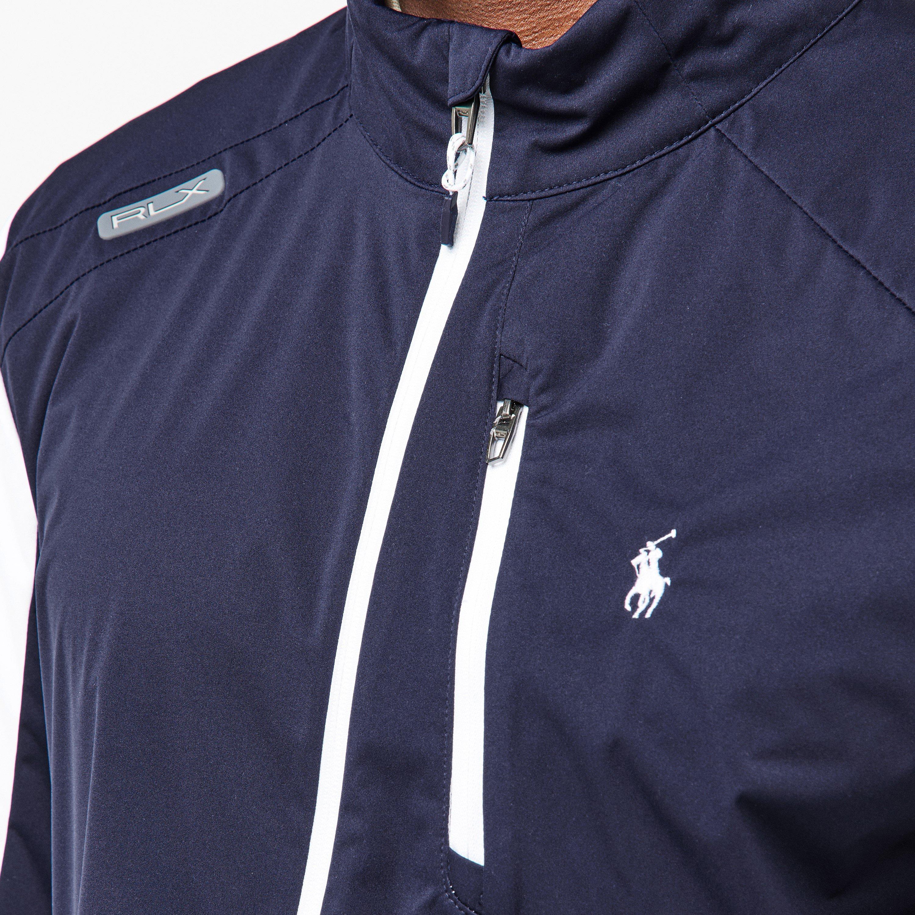 Men's Black Full-Zip Performance Golf Jacket