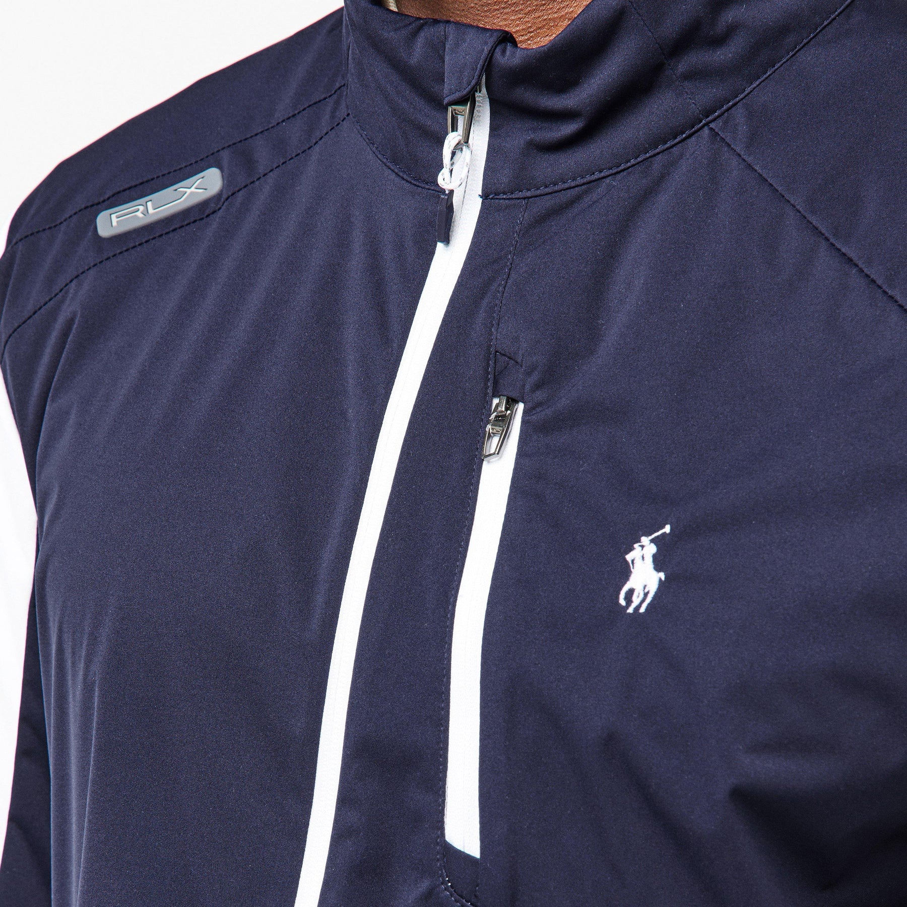 Men's Black Full-Zip Performance Golf Jacket