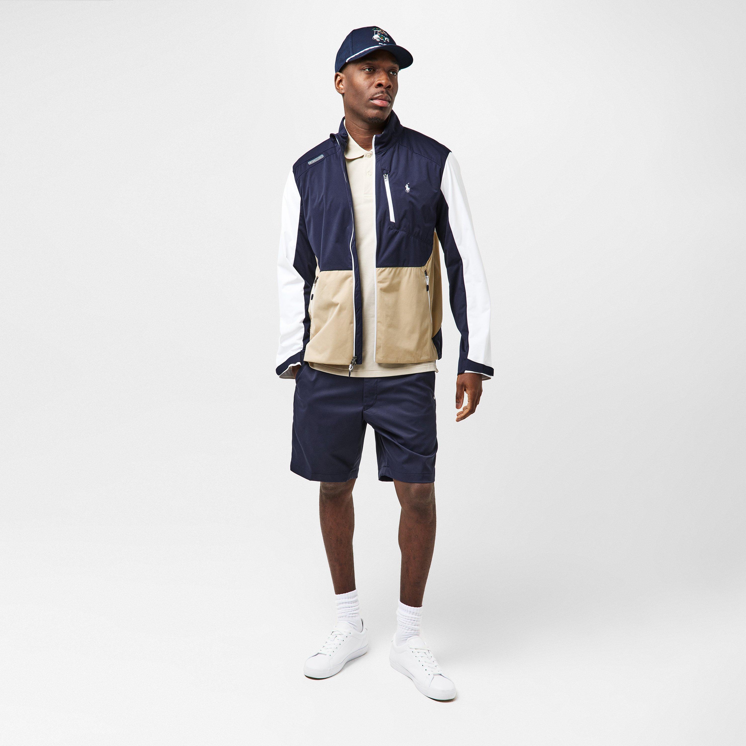 Men's Black Full-Zip Performance Golf Jacket