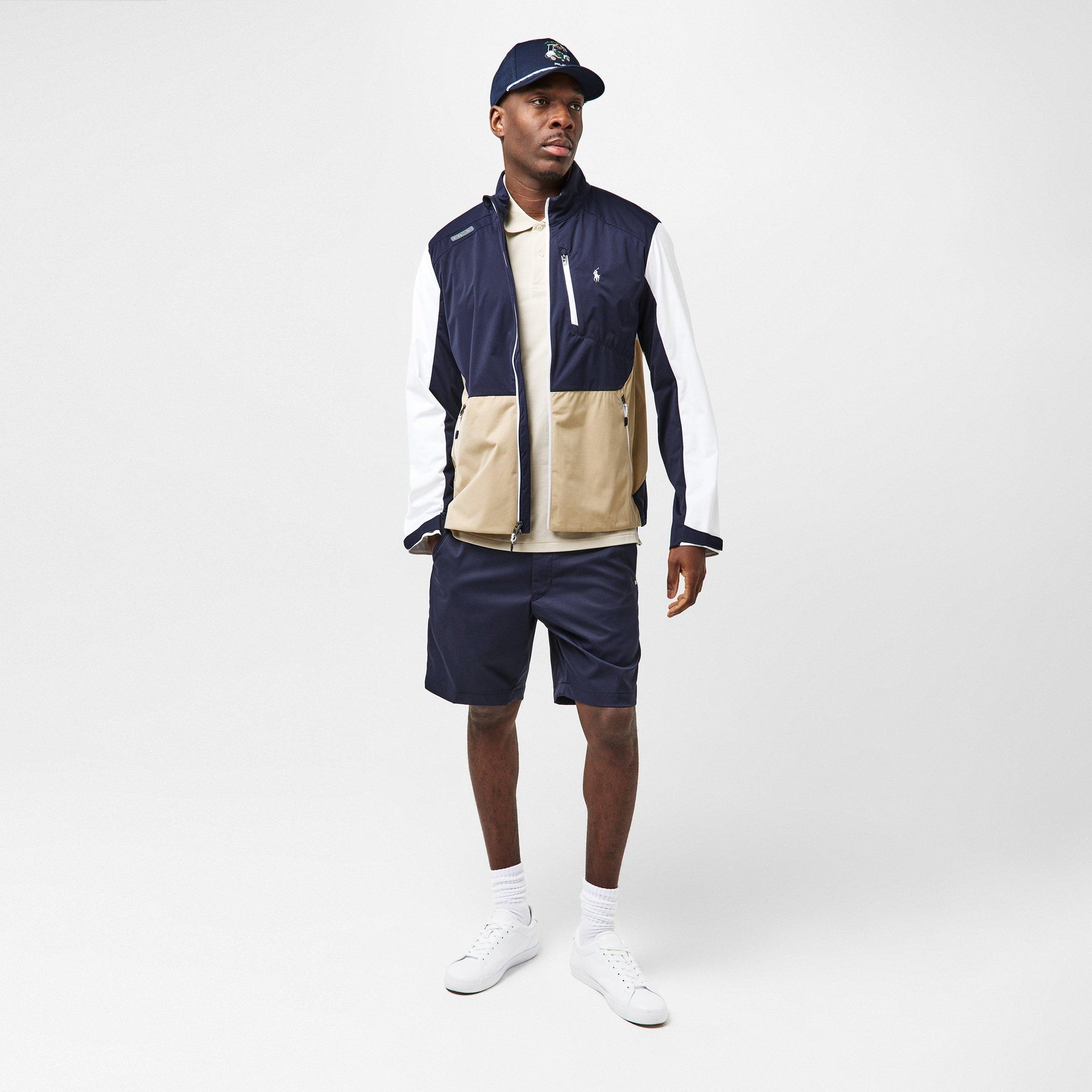 Men's Black Full-Zip Performance Golf Jacket