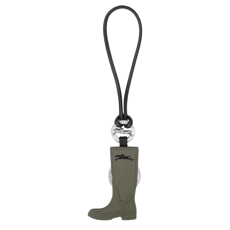 Longcharm Keyring Khaki - Leather