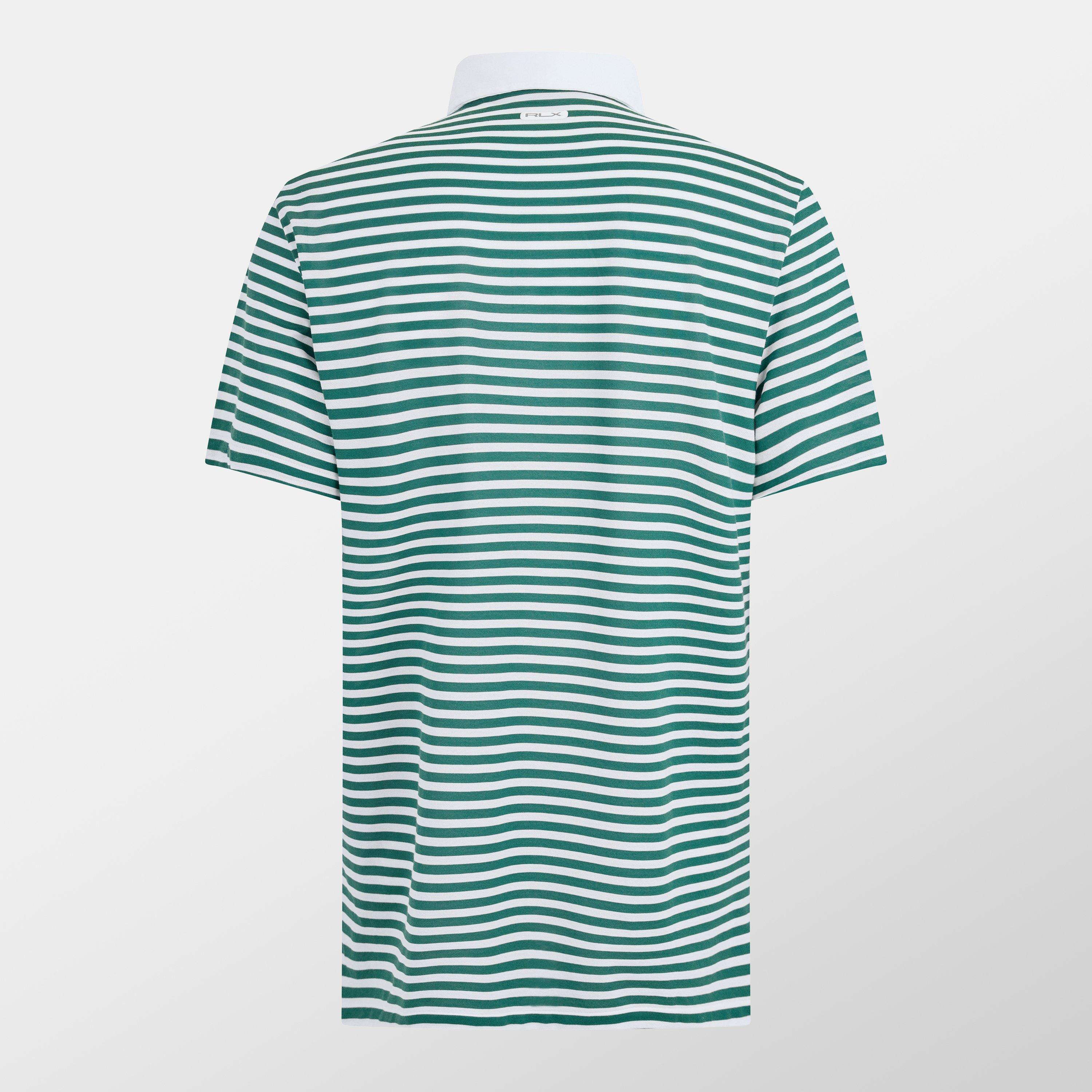Men's Thin Stripe Short-Sleeve Performance Polo Shirt