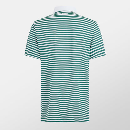 Men's Thin Stripe Short-Sleeve Performance Polo Shirt