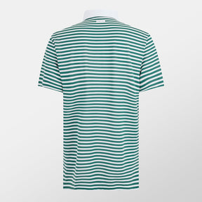 Men's Thin Stripe Short-Sleeve Performance Polo Shirt