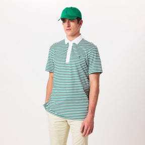 Men's Thin Stripe Short-Sleeve Performance Polo Shirt