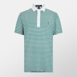 Men's Thin Stripe Short-Sleeve Performance Polo Shirt