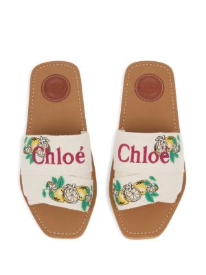 Woody embroidered logo-print sandals