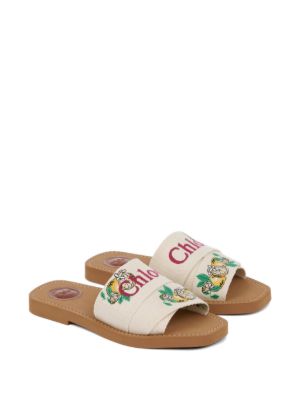 Woody embroidered logo-print sandals