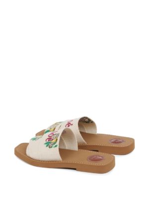 Woody embroidered logo-print sandals