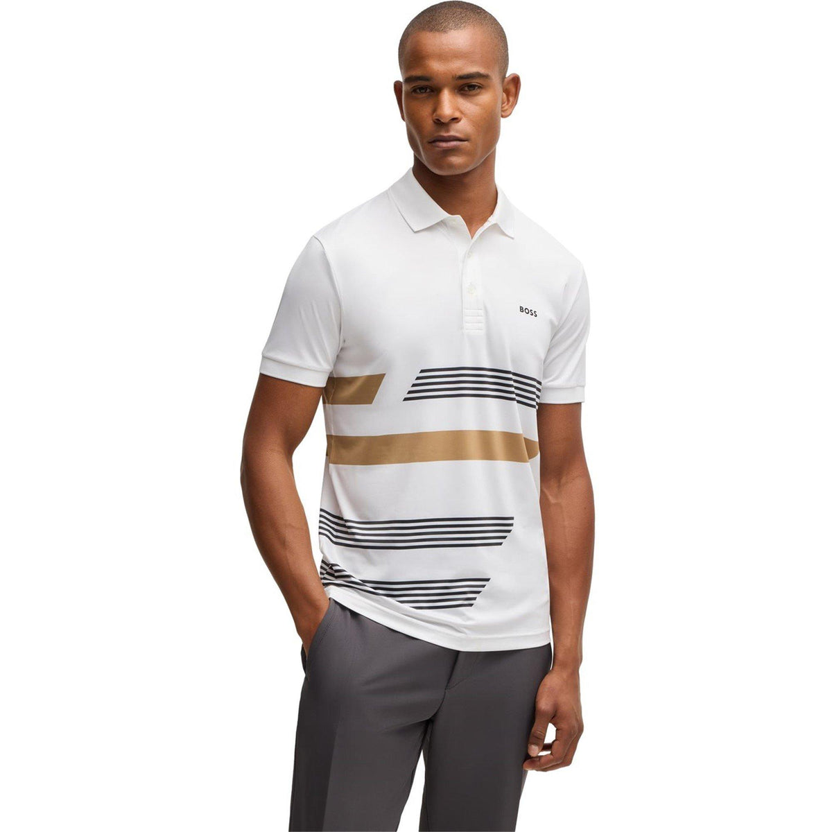 Men's HBG Paddy Tape AOP Performance Polo Shirt