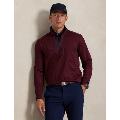 RLX Cotton Long Sleeve Half Zip Performance Golf Jacket