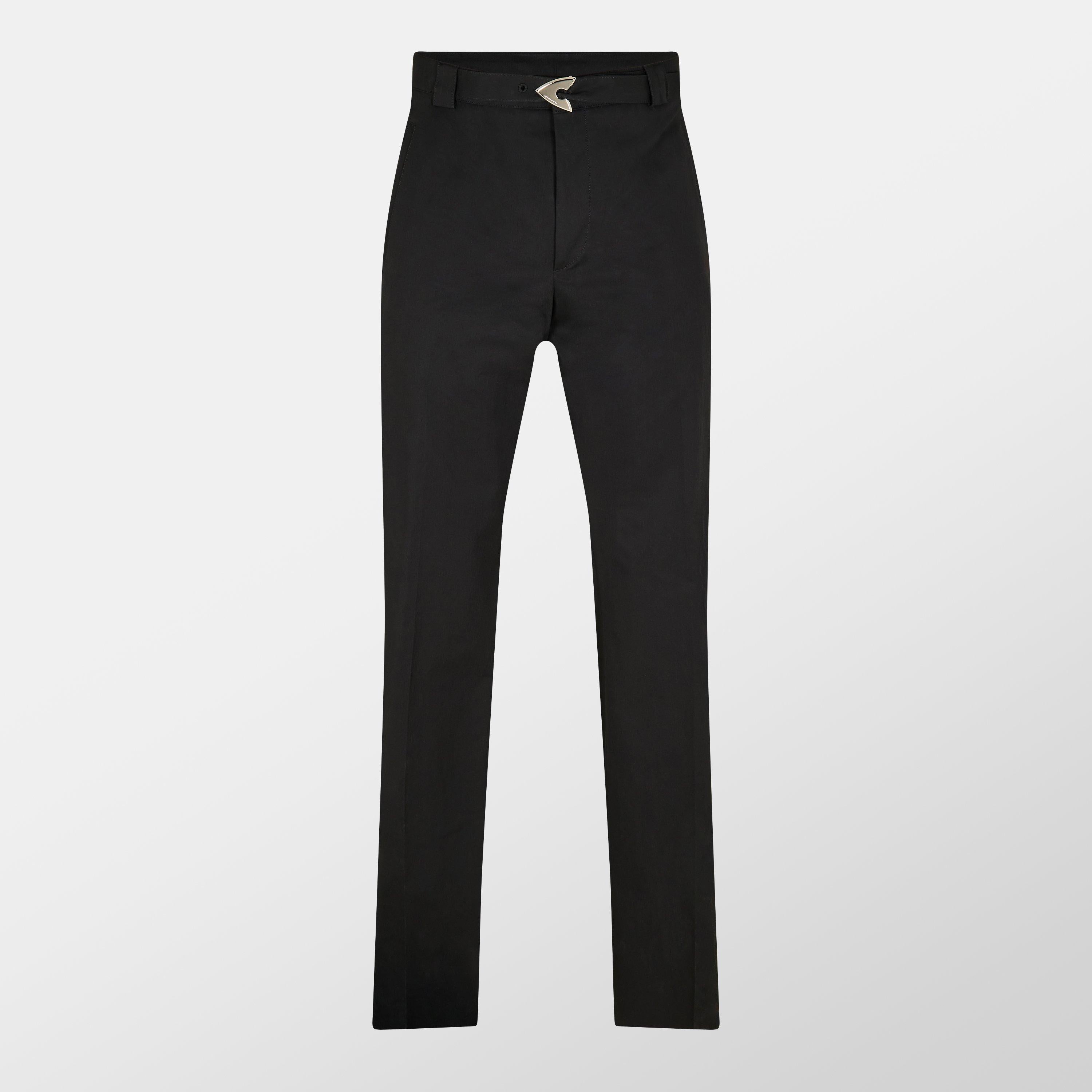 Buckle Tapered Trousers