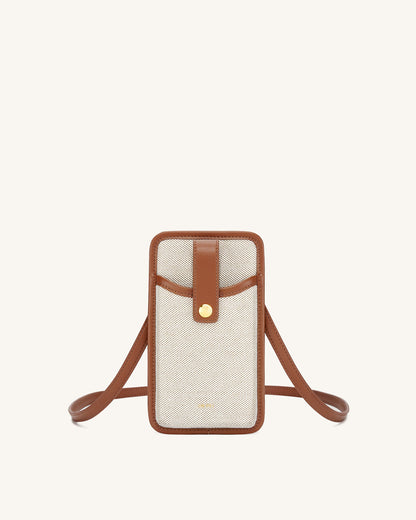 Aylin Canvas Phone Bag - Black