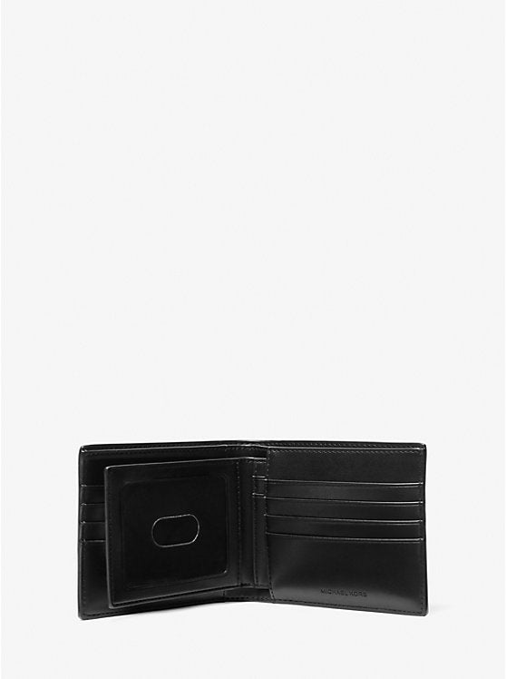 Michael Kors Pebbled Leather and Logo Billfold Wallet With Passcase - Wallets | Shop From The Mirage