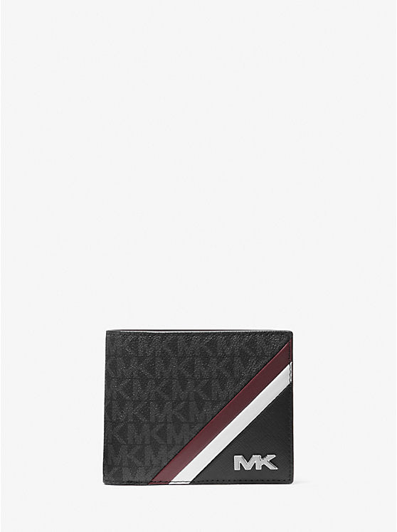 Michael Kors Rivington Striped Logo Billfold Wallet With Coin Pouch - Bags | Shop From The Mirage