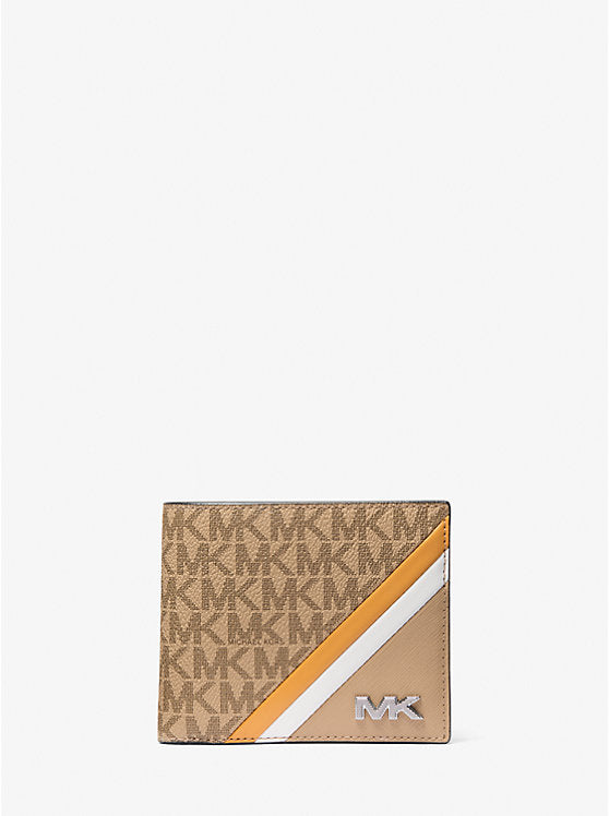 Michael Kors Rivington Striped Logo Billfold Wallet With Coin Pouch - Bags | Shop From The Mirage