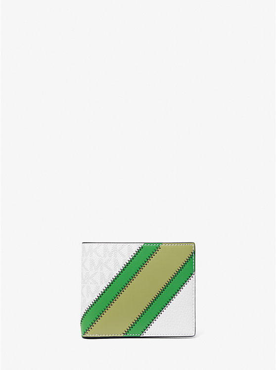 Michael Kors Cooper Logo and Striped Billfold Wallet - Wallets | Shop From The Mirage