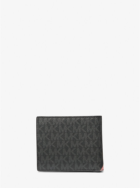 Michael Kors Cooper Logo and Striped Billfold Wallet - Wallets | Shop From The Mirage