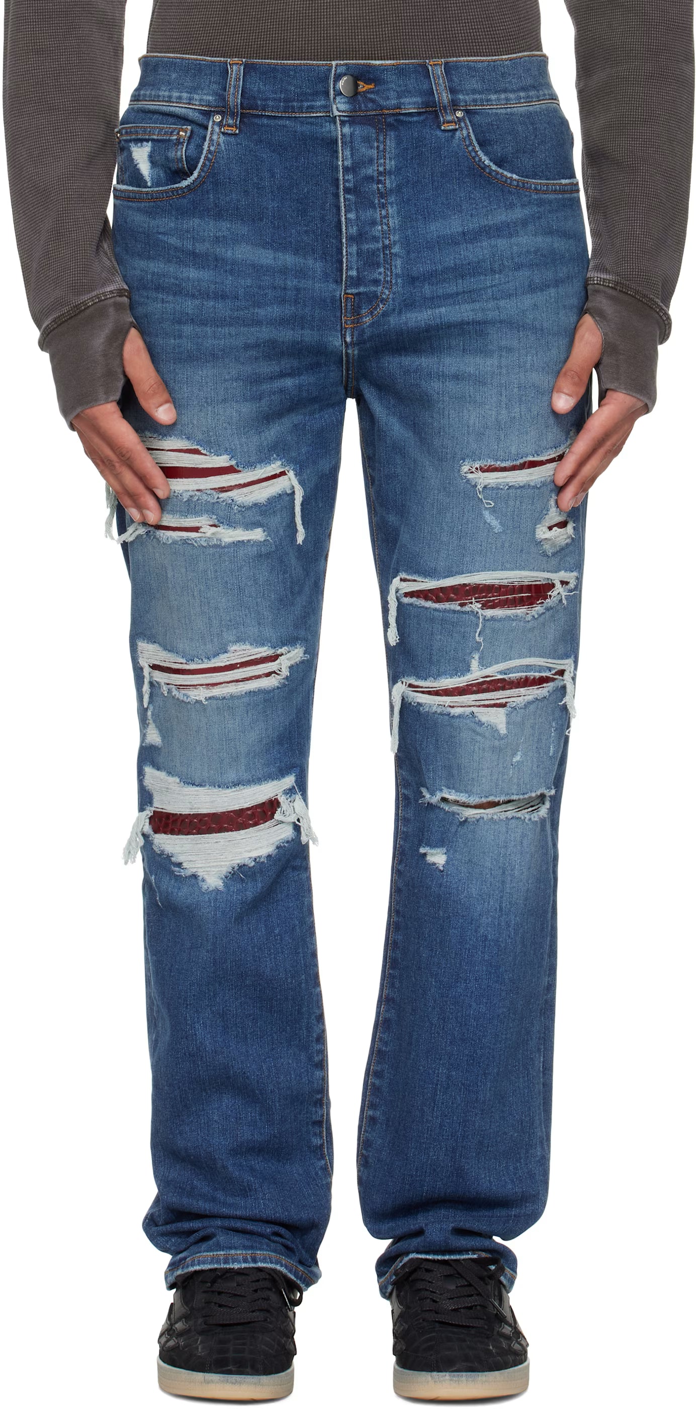 Blue Croc Slim Thrasher Jeans