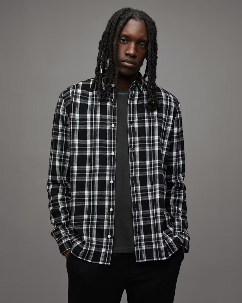 Leulus Relaxed Fit Checked Flannel Shirt