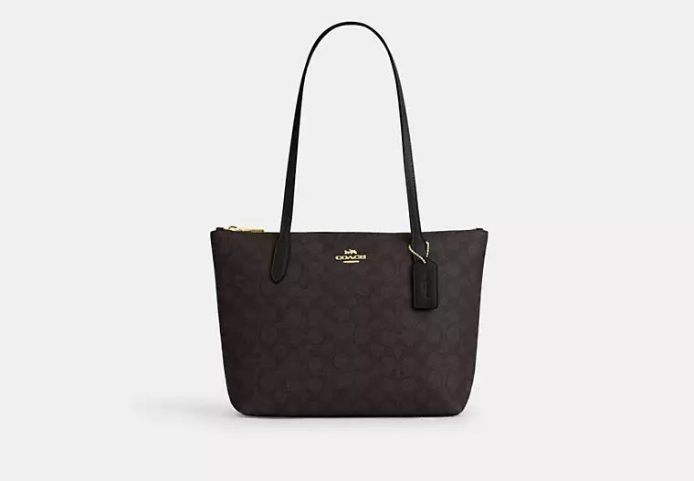 Fiona Zip Tote Bag In Signature Canvas
