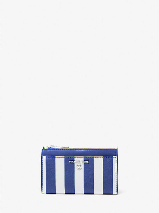Jet Set Charm Striped Card Case