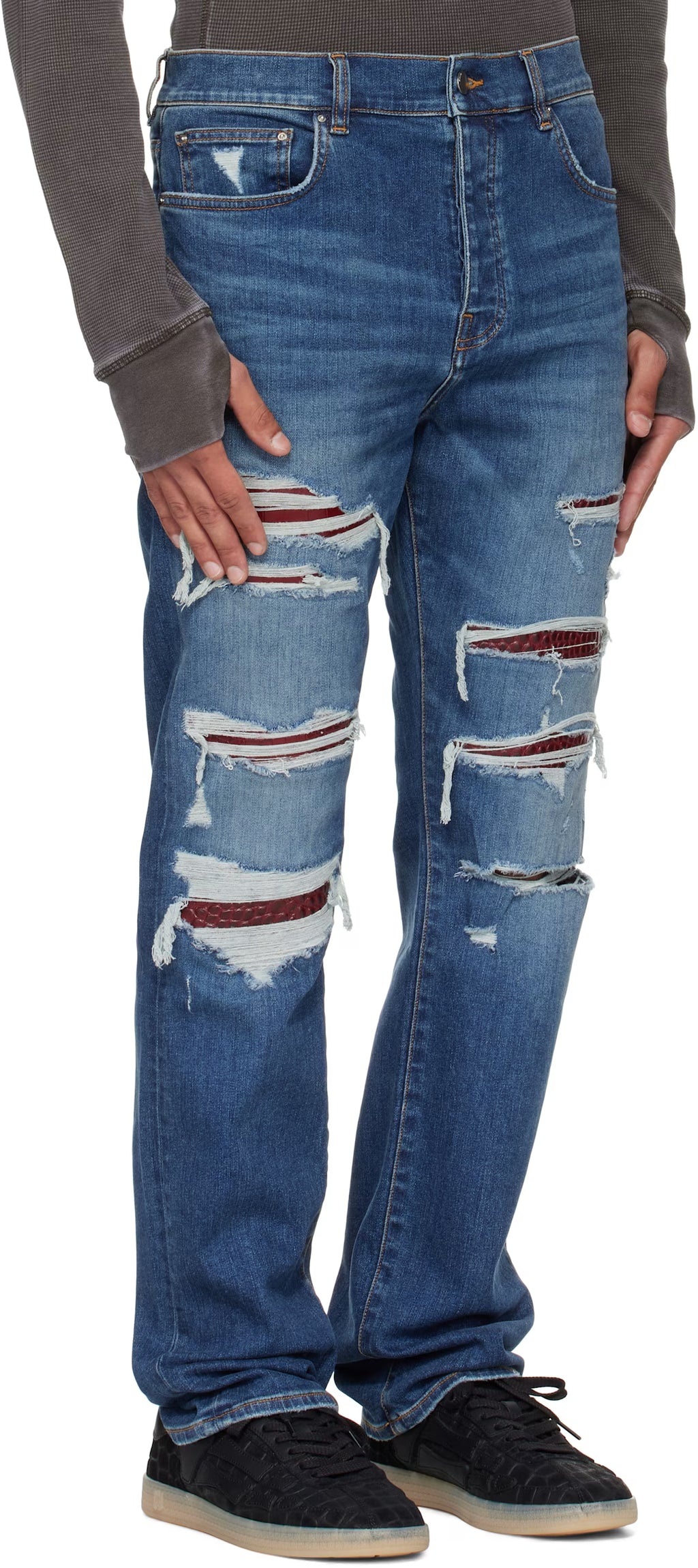 Blue Croc Slim Thrasher Jeans
