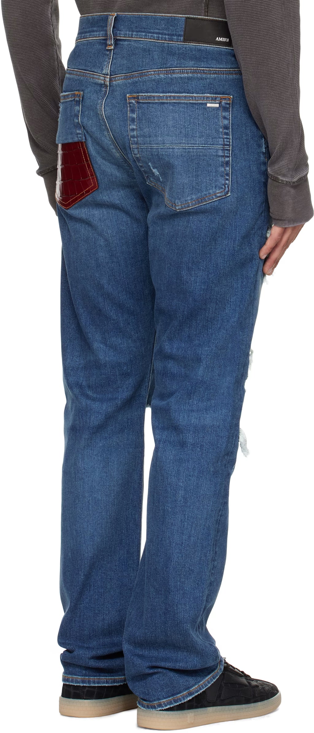 Blue Croc Slim Thrasher Jeans