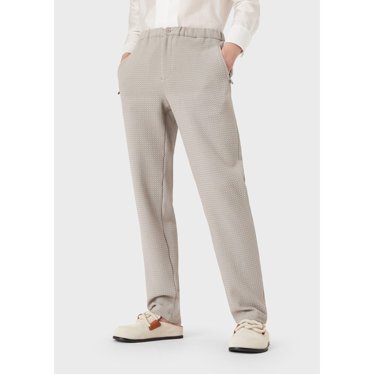 Checkered Tapered Trouser