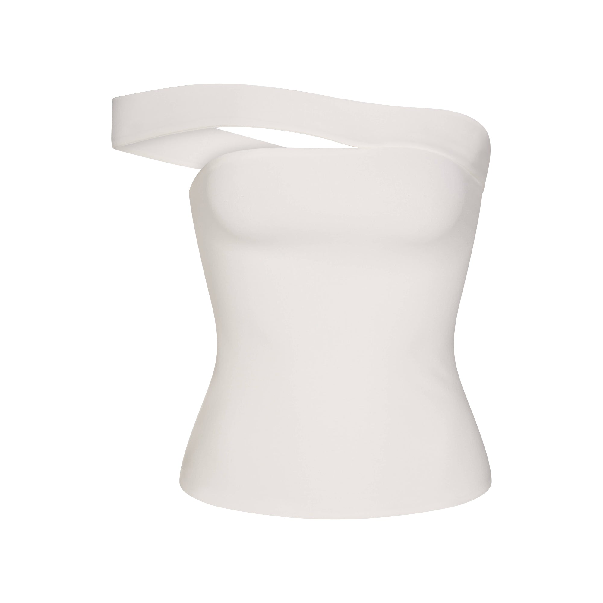 Cotton Jersey Asymmetrical Top