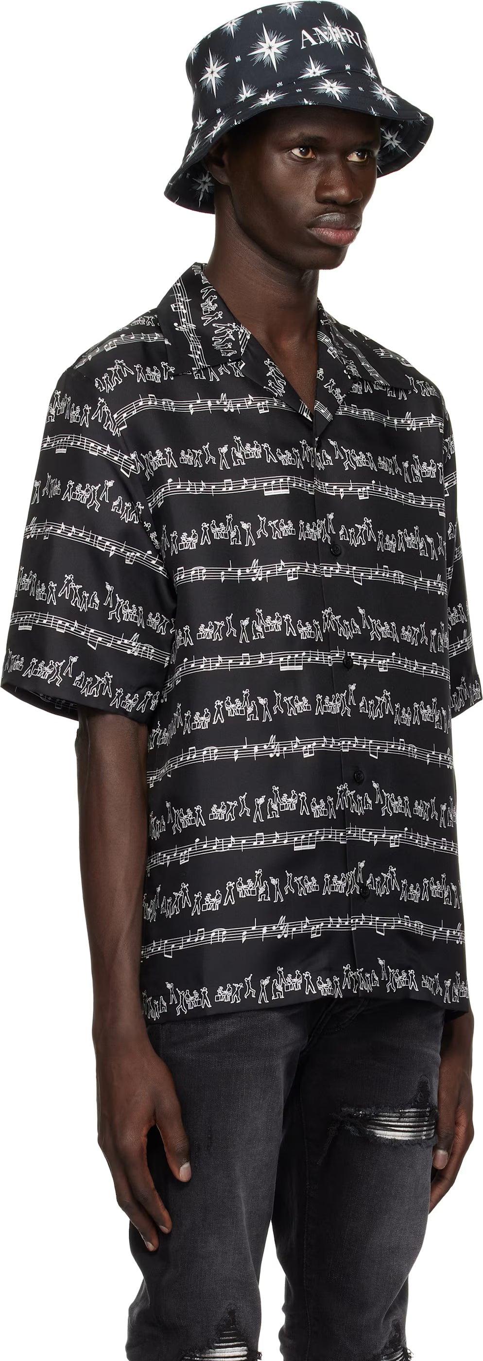 Black Jazz Band Bowling Shirt