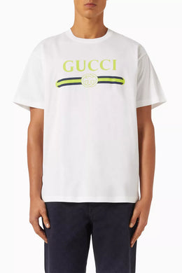 Gucci  Logo T-shirt in Cotton Jersey