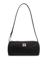 Black Shoulder Bag with Zip Closure