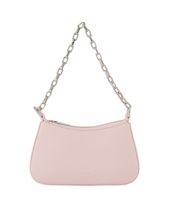 Pink Leather T Bar Mini Handbag