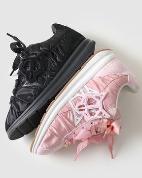 Expensed Pink Satin Scrunch