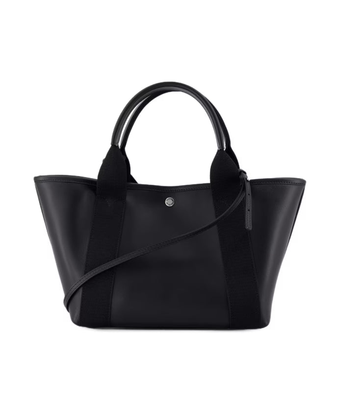 Black Leather Shopper Bag
