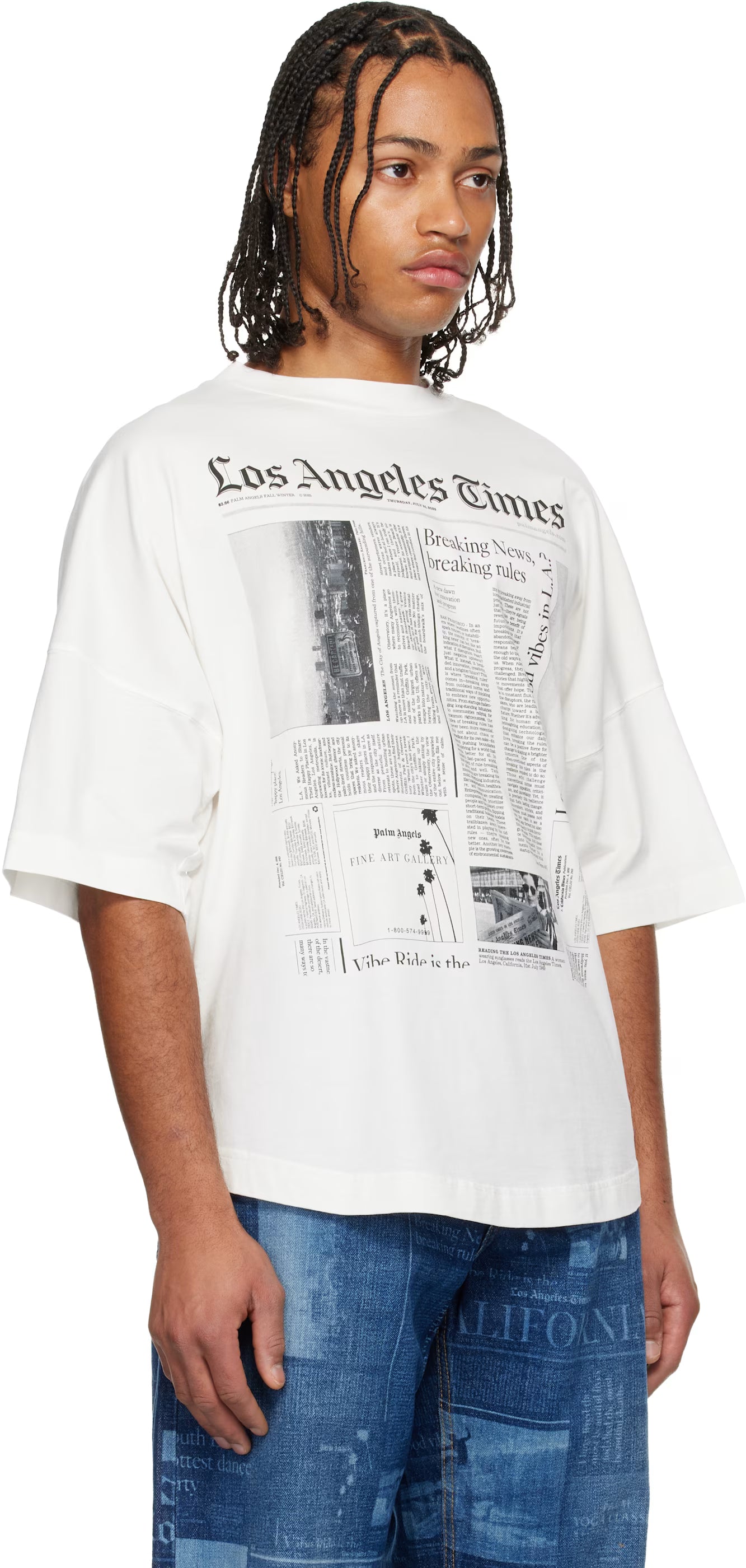 Off-White LA Times Edition News Over T-shirt