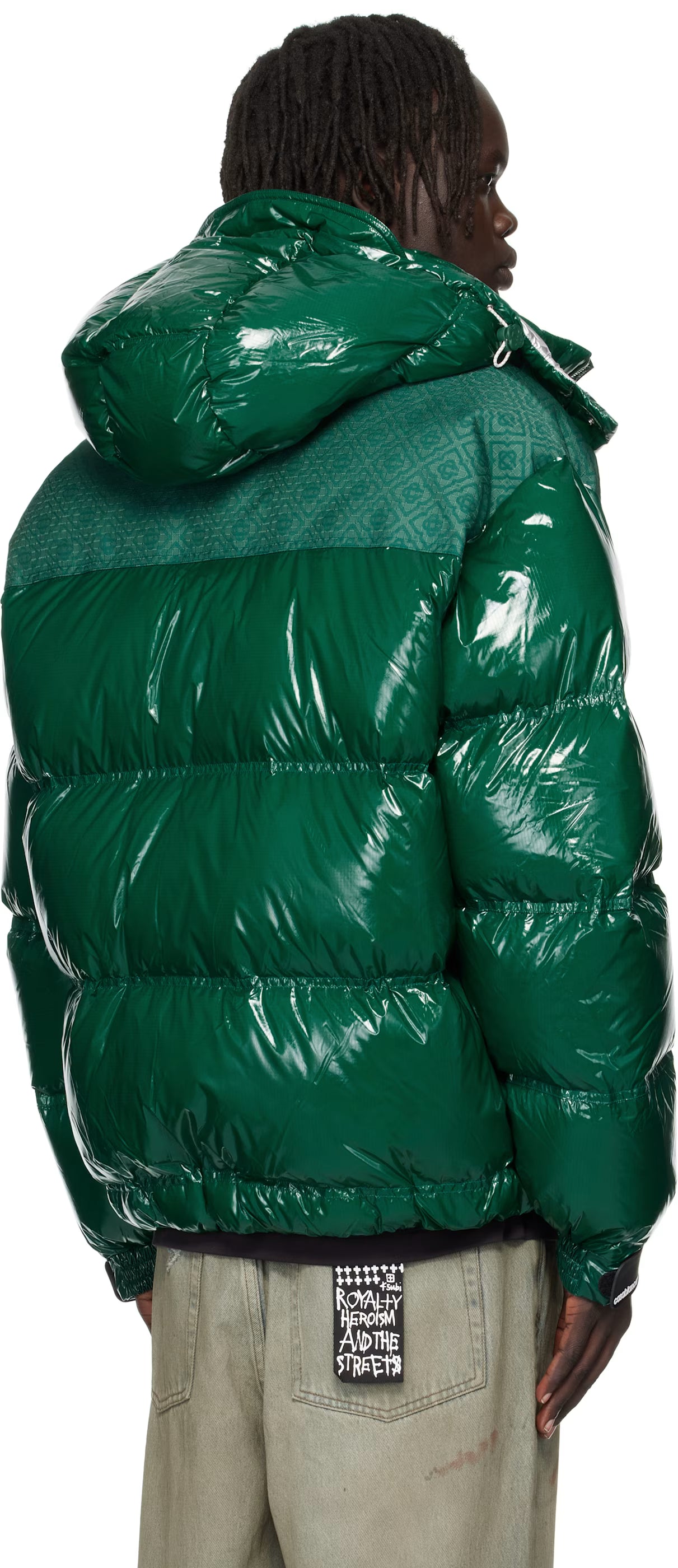 Green Nylon Down Jacket