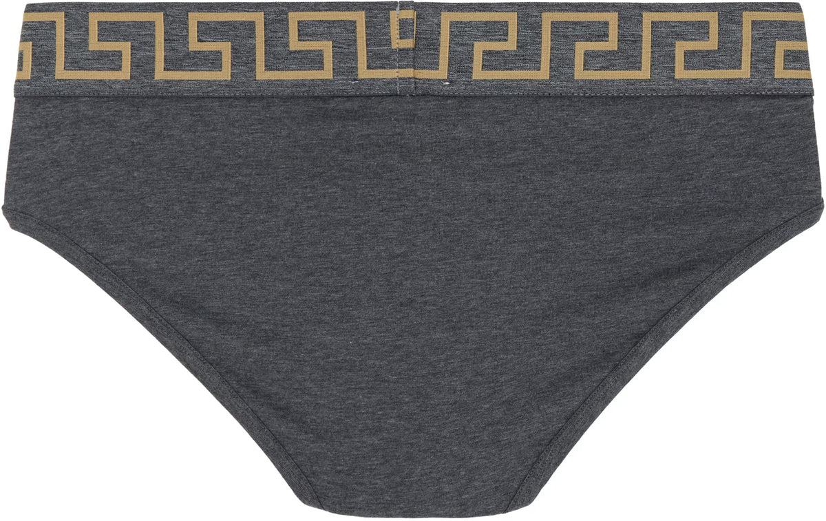 Versace Underwear Three-Pack Multicolor Greca Border Briefs