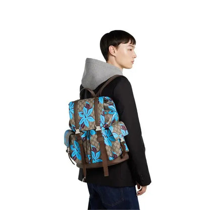 Gucci  gg printed large backpack