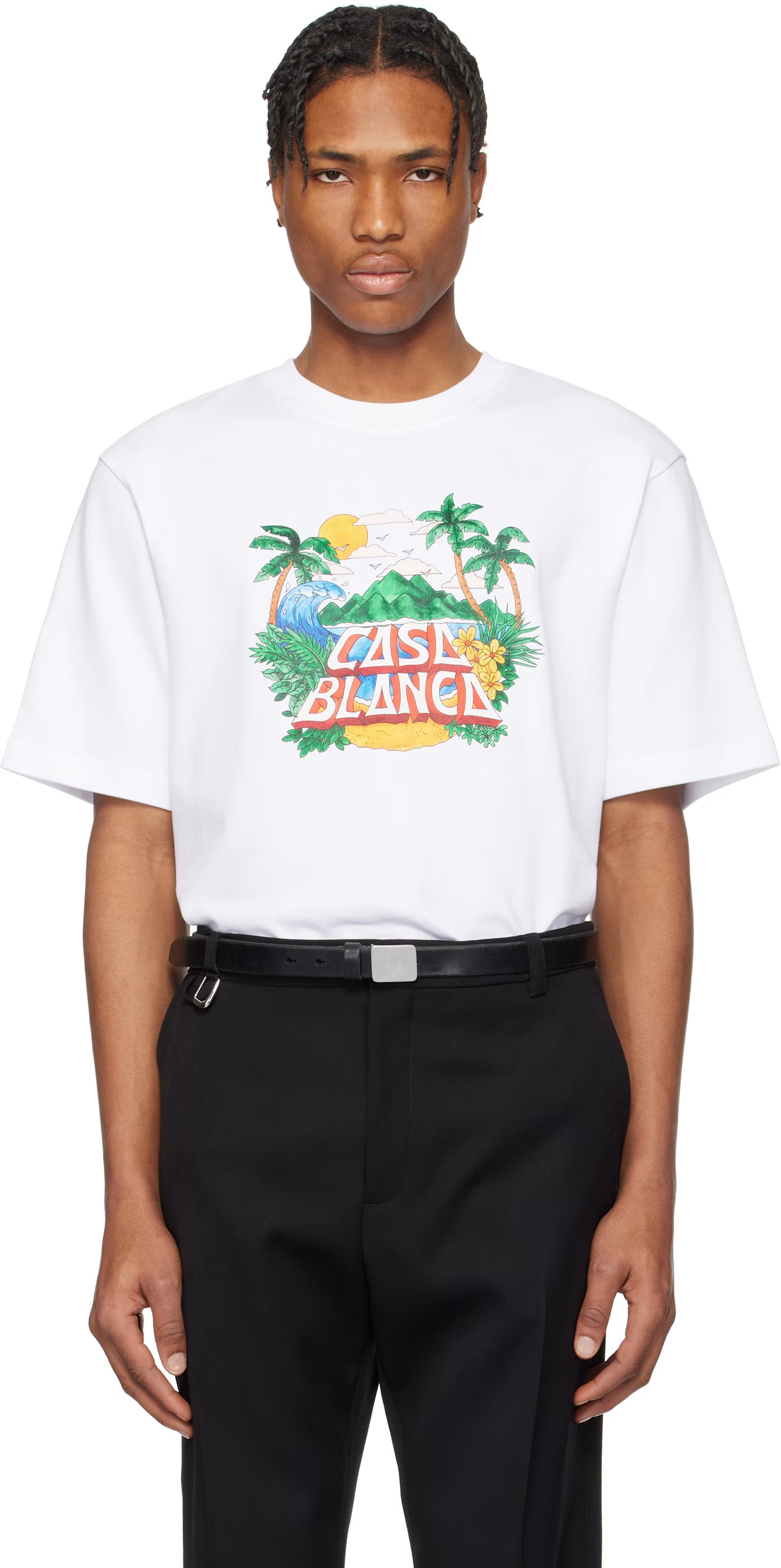 White 'Casa' Beach Wave T-shirt