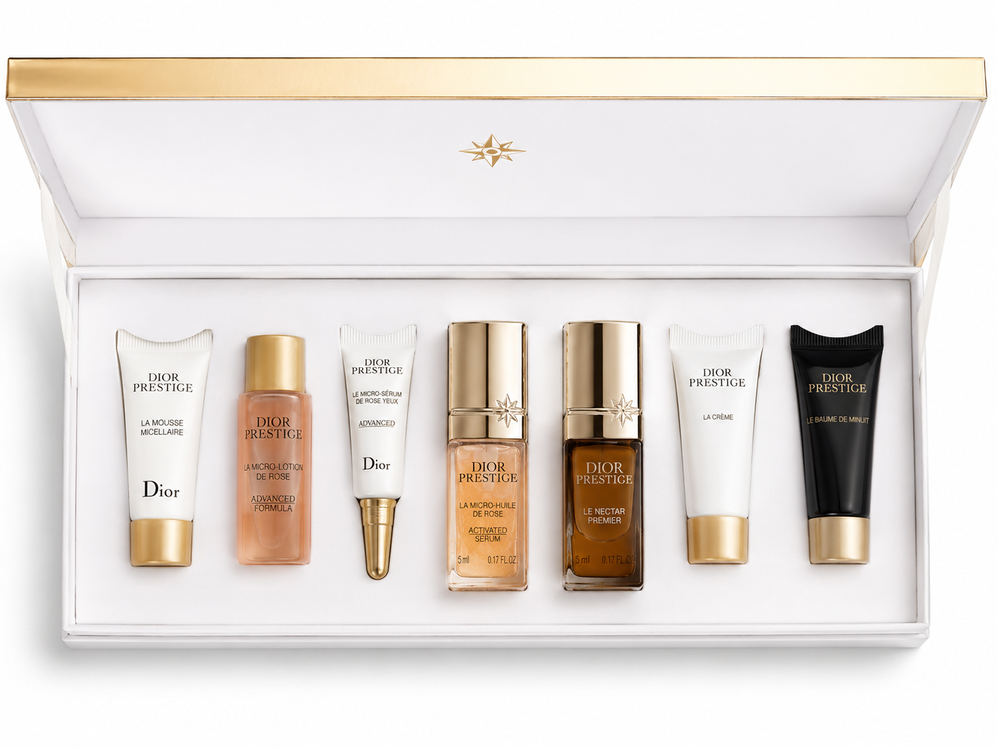 DIOR VIP Prestige piano 7 pc mini Gift Travel Set