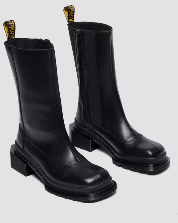 MAYBOLE HI SQUARE TOE LEATHER CHELSEA BOOTS