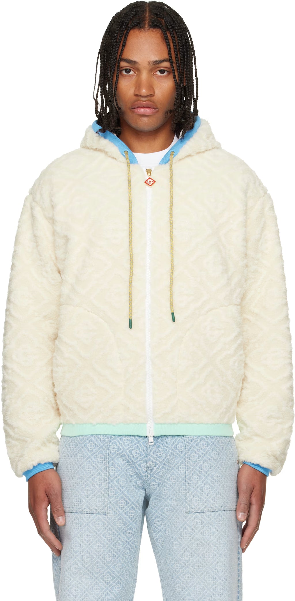 Off-White Monogram Jacquard Fleece Jacket