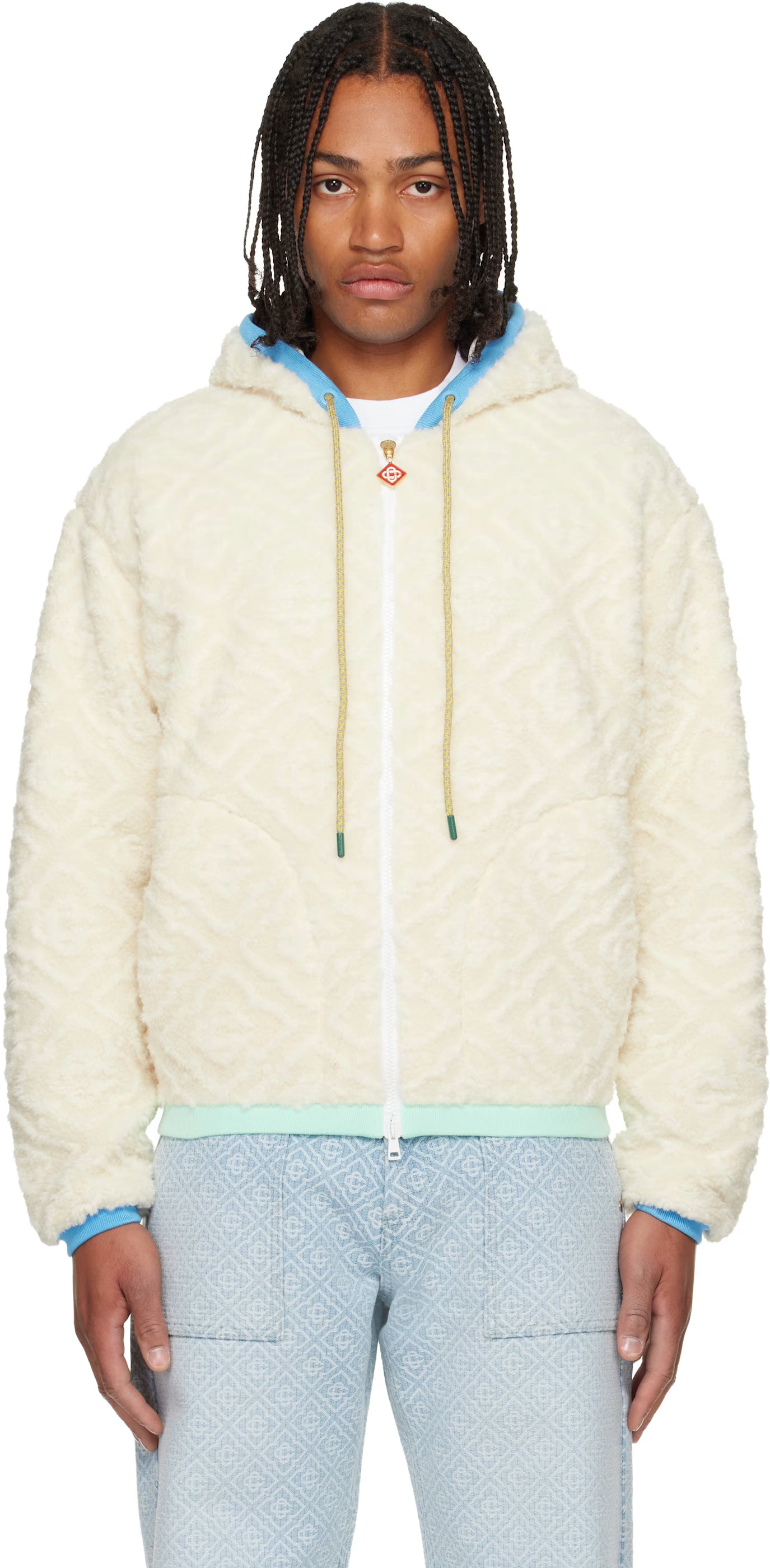 Off-White Monogram Jacquard Fleece Jacket