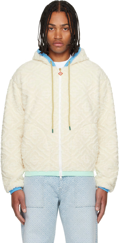 Off-White Monogram Jacquard Fleece Jacket