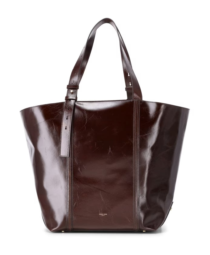 Leather Shopper Bag with Casual Charm